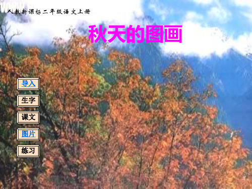 人教版语文二上《秋天的图画》课件2