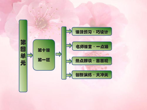 高中政治 第四单元 第十课 第一框 全面建设小康社会的经济目标课件 新人教版必修1