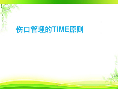 伤口处理TIME原则  ppt课件