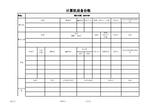 电脑盘点台账1