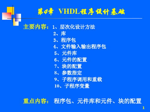 第04章 VHDL程序设计基础