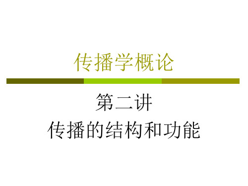 传播学概论之3,人际传播和组织传播