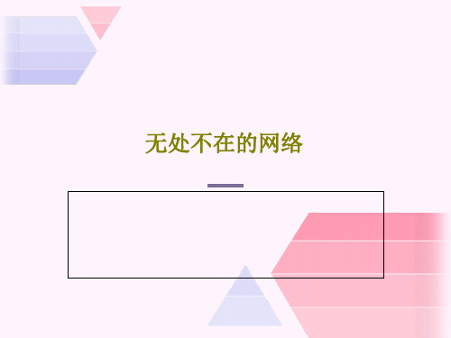 无处不在的网络17页PPT