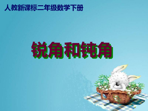 《锐角和钝角》ppt课件(2篇)