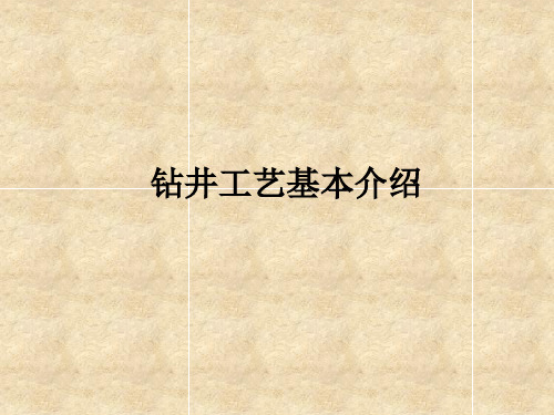 钻井工艺基本介绍