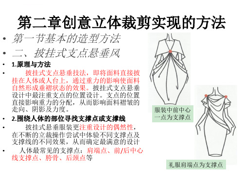 第二章创意立体裁剪实现的方法2支撑点或支撑线ppt课件