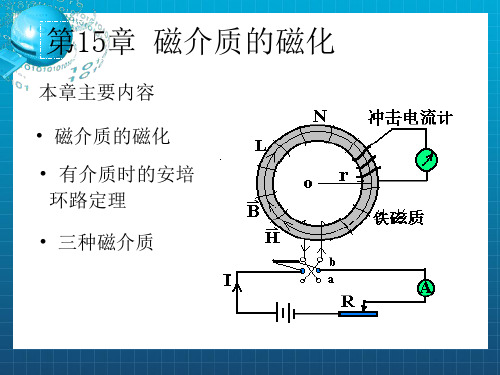 大学物理第15章磁介质的磁化