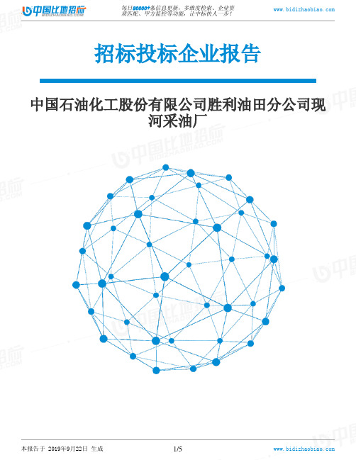 中国石油化工股份有限公司胜利油田分公司现河采油厂_中标190922