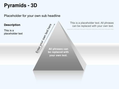 24套3D金字塔图表