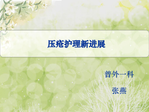 压疮新进展