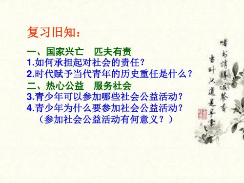 做一个负责任的公民PPT课件10 人教版