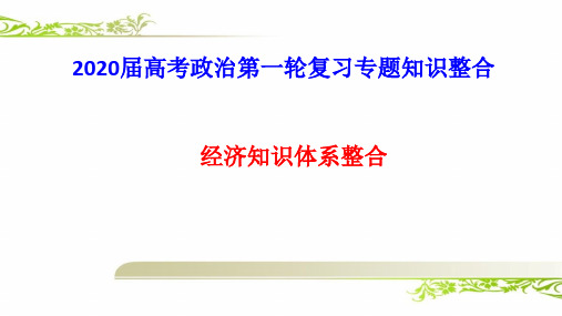 2020届高考政治第一轮复习必修1-4专题知识整合