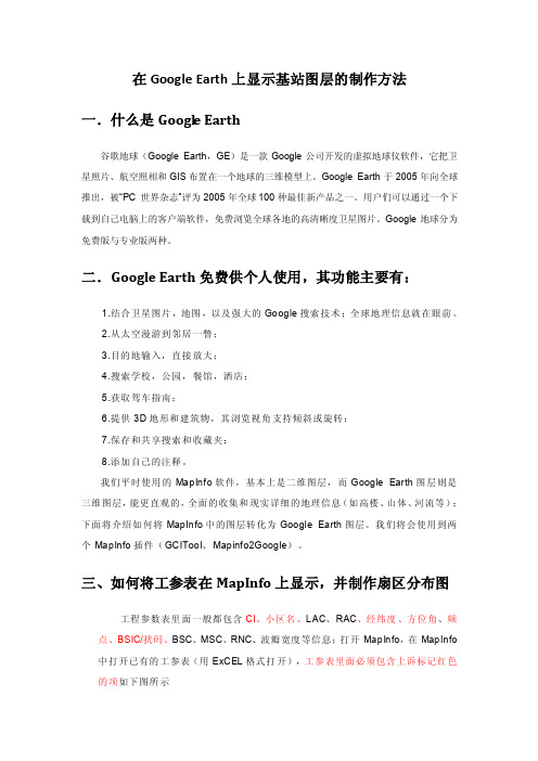 在GoogleEarth上显示基站图层的制作方法