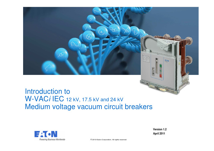 Eaton W-VACi IEC 12 kV、17.5 kV 和 24 kV 中等电压空缸电路断路器