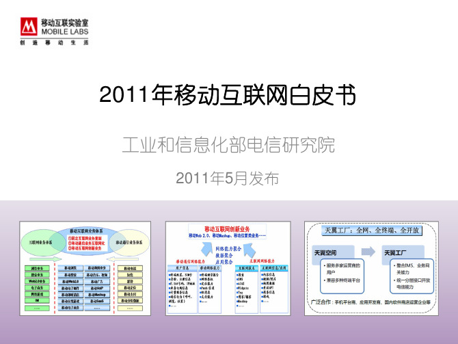 中国移动互联网白皮书2011年PPT版