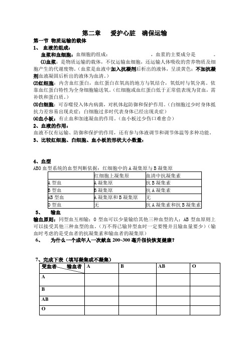 总结第二章物质运输的载体