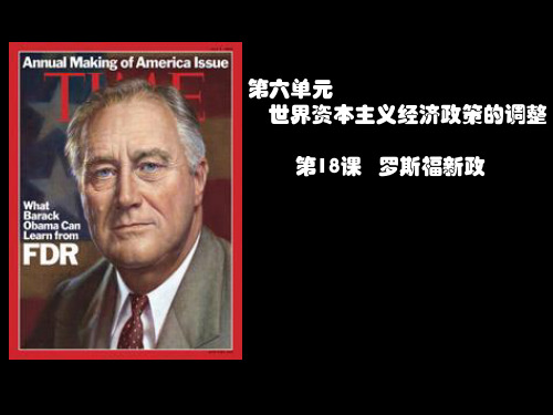 人教版高中历史必修2 第六单元第18课 罗斯福新政(共20张PPT)