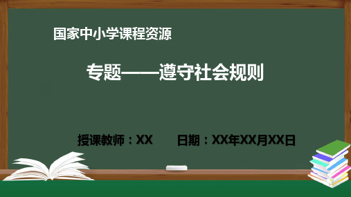 专题——遵守社会规则 PPT课件(道德与法治统编版八年级上册)