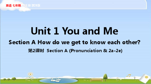 2024秋新人教版英语七年级上册课件 Unit1第二课时