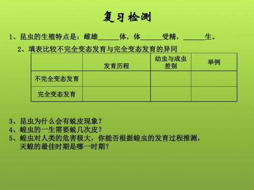 济南版八年级生物上册第二章第二节两栖动物的生殖与发育(1)