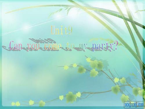 unit9 can you come to my party