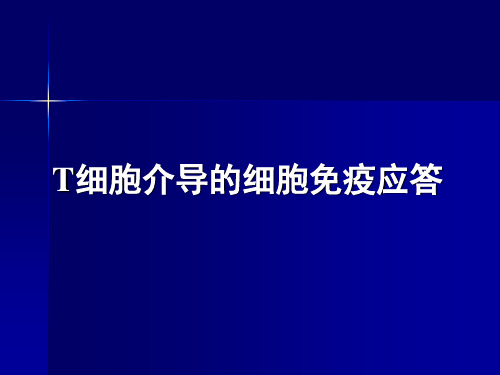 免疫学-T细胞介导的细胞免疫应答 