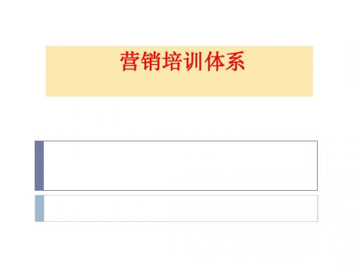 营销培训体系(新能源-化工)