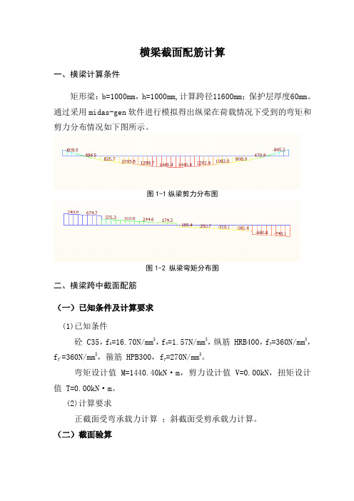 横梁配筋计算