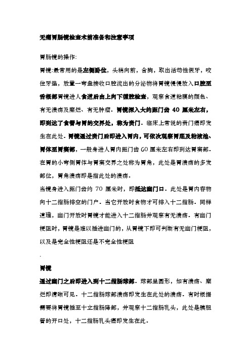 无痛胃肠镜检查术前准备和注意事项档