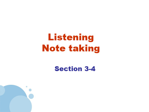 note taking