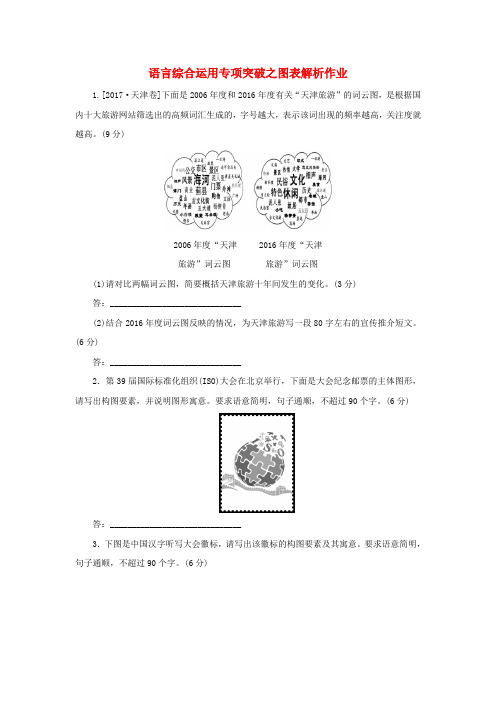 (全国卷用)2019届高三语文二轮复习 语言综合运用专项突破之图表解析作业