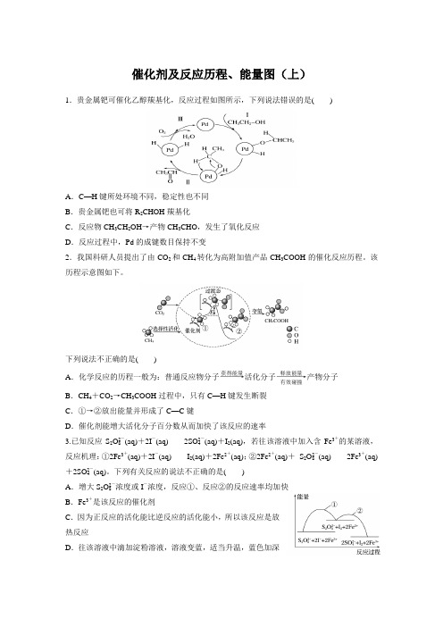 催化剂及反应历程、能量图(上)