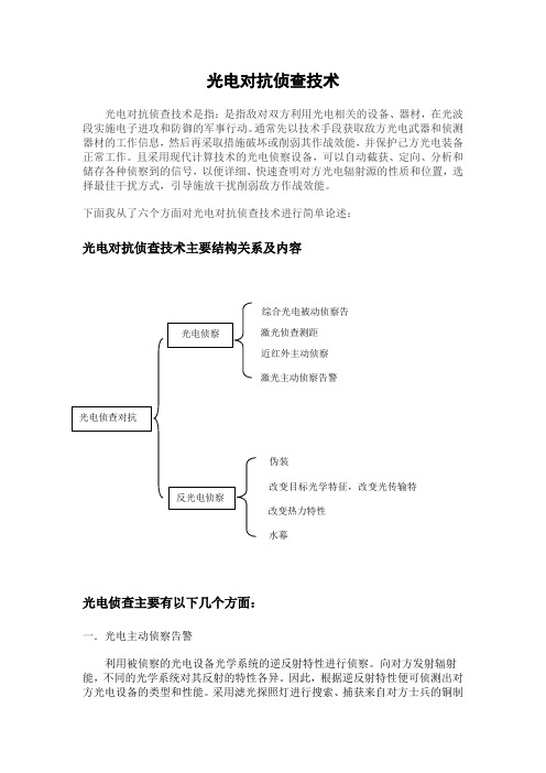 光电对抗侦查技术