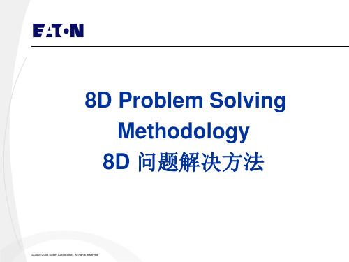 8D报告-中英文版