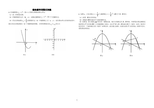 中考数学复习--综合题