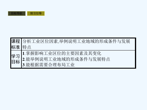 湘教版高中地理必修2课件33 工业区位因素与工业地域联系(共41张PPT)[可修改版ppt]