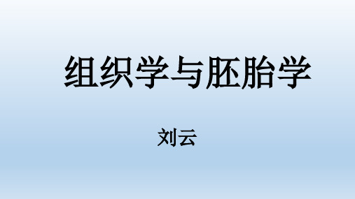 组织学与胚胎学绪论