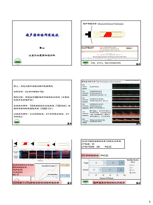 超声溶栓的研究现状-20140120