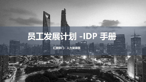 员工发展计划 -IDP 手册