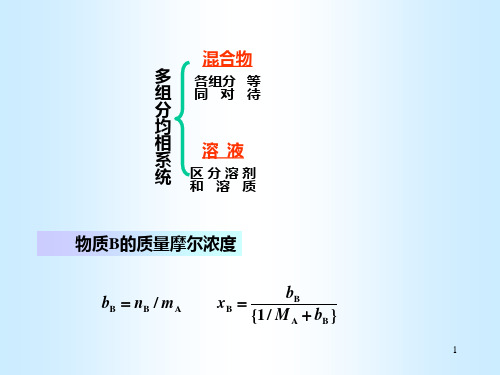 2.4 拉乌尔定律、亨利定律