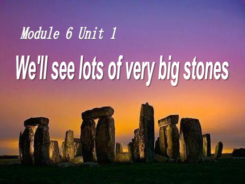 外研版英语五下Module 6 Unit 1《We’ll see lots of very big stones》ppt课件(4)