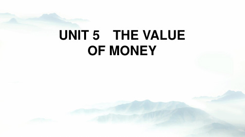 超实用高考英语语法专题复习：UNIT5 The Value of Money