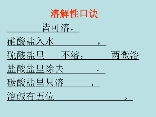 人教九下化学11.1 生活中常见的盐—— 复分解反应实质 课件(共42张PPT)