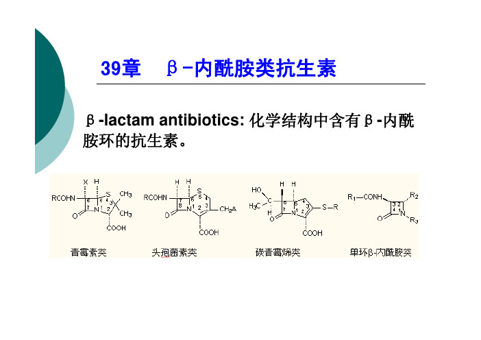 内酰胺类抗生素