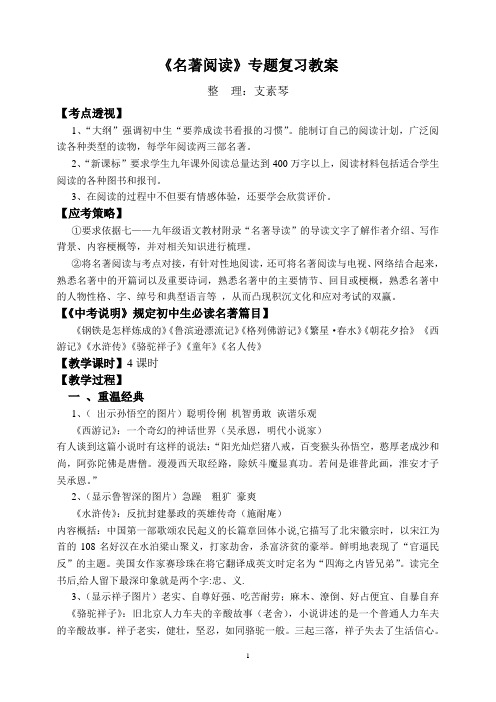 中考名著复习教案  3