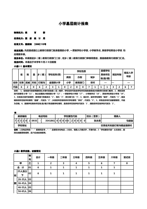 金强驿小学09报表