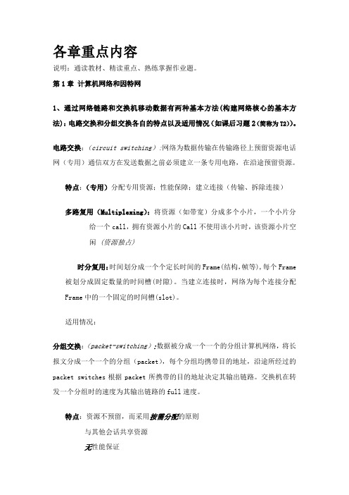 山东建筑大学计算机网络复习资料