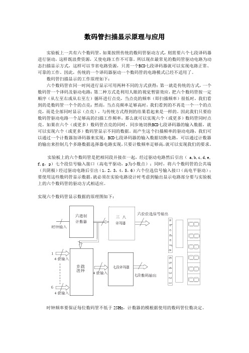 数码管扫描显示原理与应用