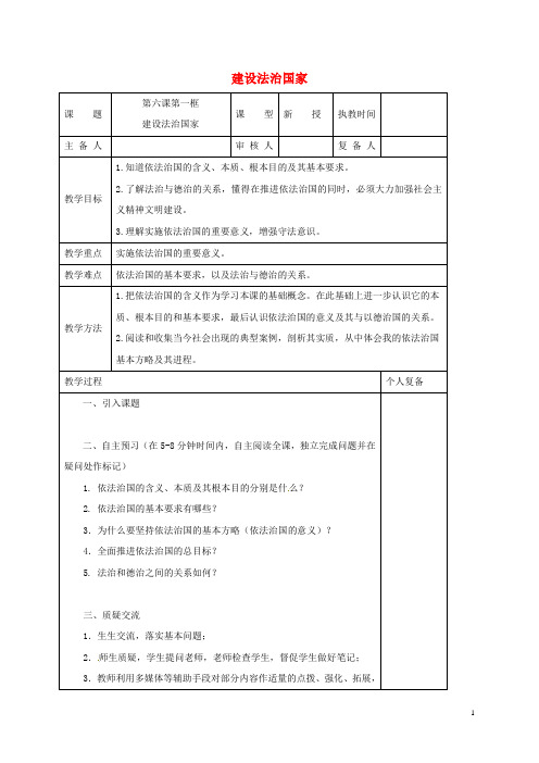 江苏省高邮市车逻初级中学九年级政治全册 第六课 第一