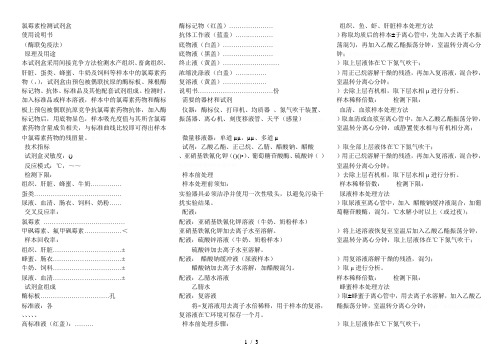 氯霉素检测试剂盒